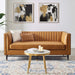 Modway Devote Channel Tufted Vegan Leather Loveseat