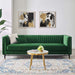 Modway Devote Channel Tufted Modern Velvet Sofa