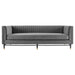 Modway Devote Channel Tufted Modern Velvet Sofa