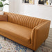 Modway Devote Channel Tufted Vegan Leather Sofa