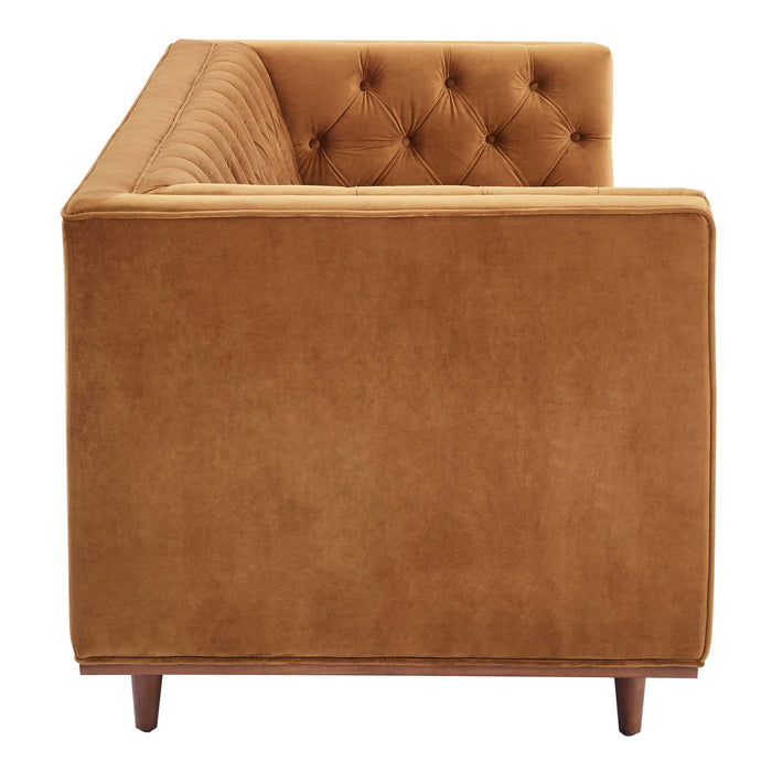 Modway Elation Tufted Modern Velvet Sofa 