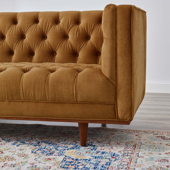 Modway Elation Tufted Modern Velvet Sofa 