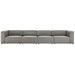 Modway Mingle Vegan Leather 4-Piece Sectional Sofa