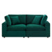 Modway Commix Mid-Century Modern Velvet Loveseat