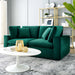 Modway Commix Mid-Century Modern Velvet Loveseat