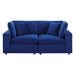 Modway Commix Mid-Century Modern Velvet Loveseat