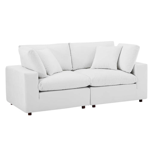 Modway Commix Mid-Century Modern Velvet Loveseat