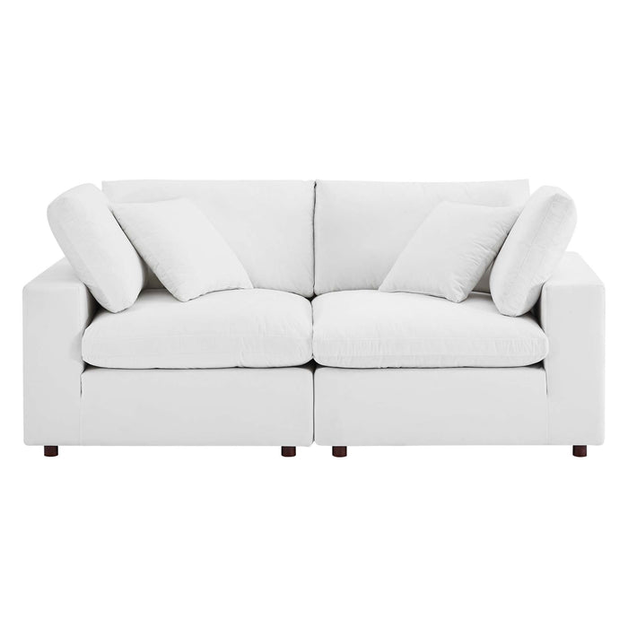 Modway Commix Mid-Century Modern Velvet Loveseat