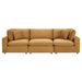 Modway Commix Down Filled Overstuffed Velvet 3-Seater Sofa