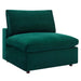 Modway Commix Down Filled Overstuffed Velvet 3-Seater Sofa