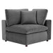 Modway Commix Down Filled Overstuffed Velvet 3-Seater Sofa