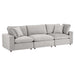 Modway Commix Down Filled Overstuffed Velvet 3-Seater Sofa