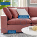 Modway Commix Down-Filled Velvet 4-Piece Sectional Sofa