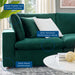 Modway Commix Down-Filled Velvet 4-Piece Sectional Sofa