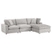 Modway Commix Down-Filled Velvet 4-Piece Sectional Sofa