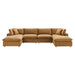 Modway Commix  Velvet 6-Piece Sectional Sofa