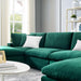 Modway Commix  Velvet 6-Piece Sectional Sofa