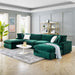 Modway Commix  Velvet 6-Piece Sectional Sofa