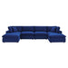 Modway Commix  Velvet 6-Piece Sectional Sofa