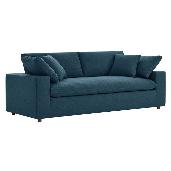 Modway Commix Upholstered Modern 3-Seat Fabric Sofa