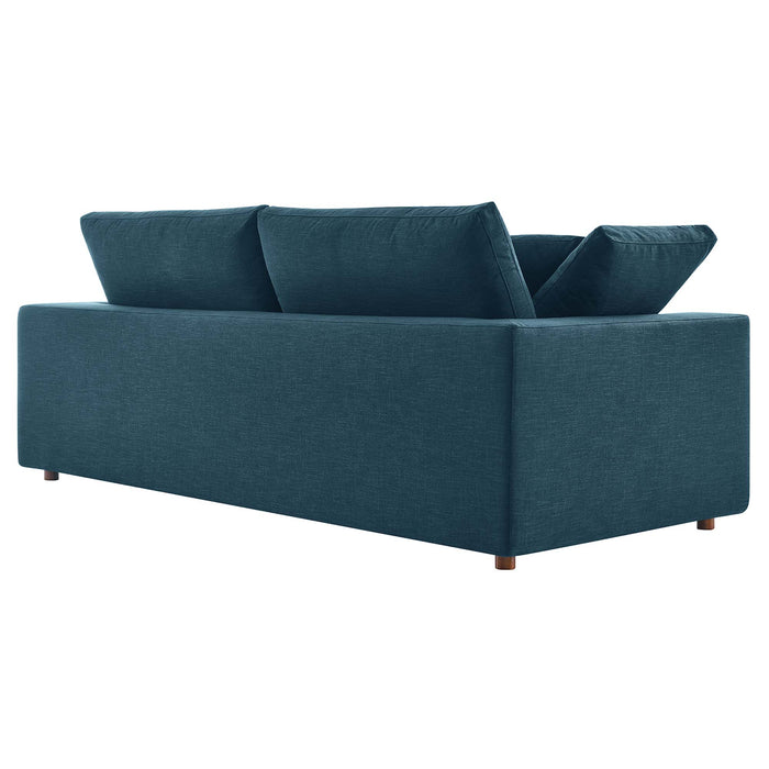 Modway Commix Upholstered Modern 3-Seat Fabric Sofa