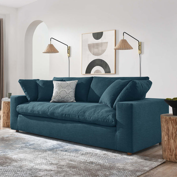 Modway Commix Upholstered Modern 3-Seat Fabric Sofa