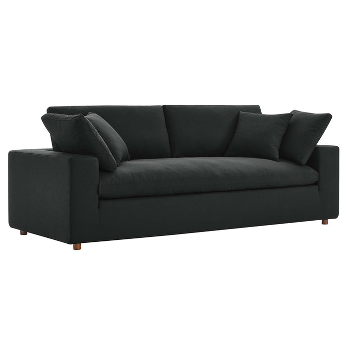 Modway Commix Upholstered Modern 3-Seat Fabric Sofa