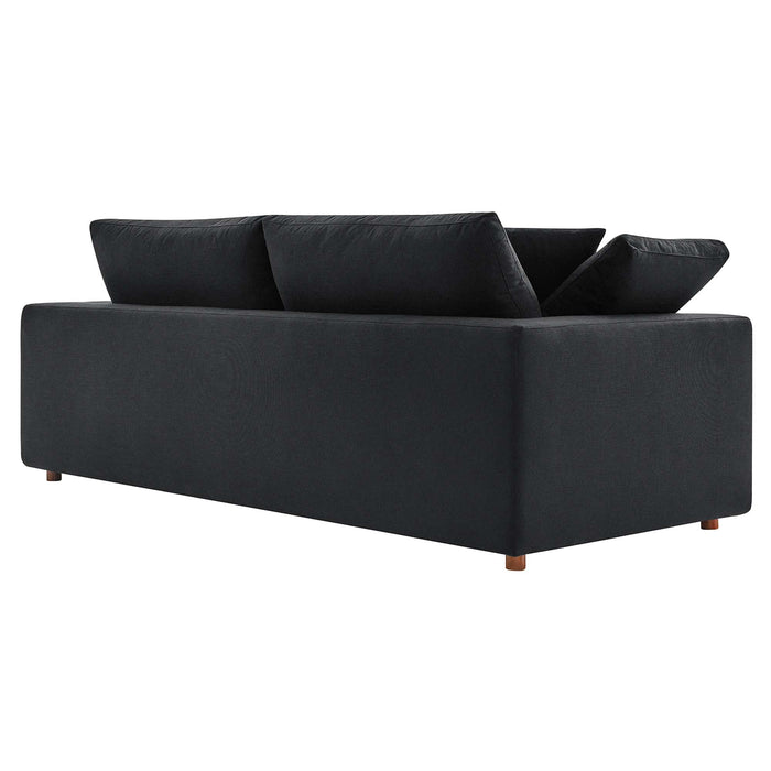 Modway Commix Upholstered Modern 3-Seat Fabric Sofa