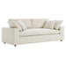 Modway Commix Upholstered Modern 3-Seat Fabric Sofa