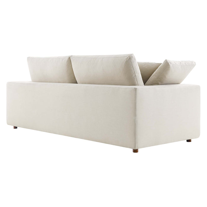 Modway Commix Upholstered Modern 3-Seat Fabric Sofa