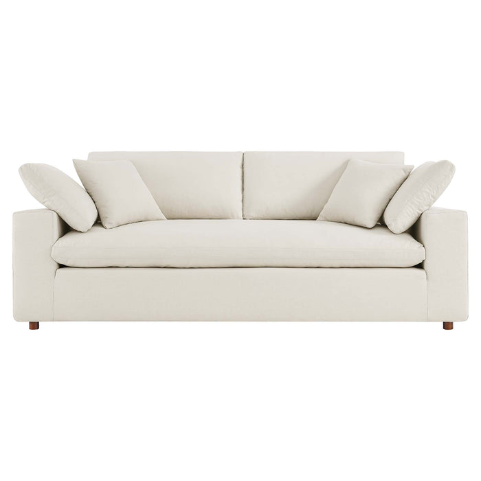 Modway Commix Upholstered Modern 3-Seat Fabric Sofa