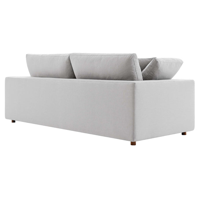 Modway Commix Upholstered Modern 3-Seat Fabric Sofa