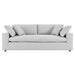 Modway Commix Upholstered Modern 3-Seat Fabric Sofa