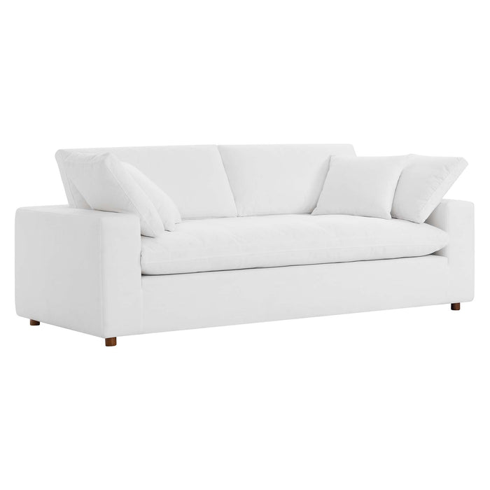 Modway Commix Upholstered Modern 3-Seat Fabric Sofa