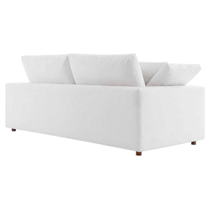 Modway Commix Upholstered Modern 3-Seat Fabric Sofa