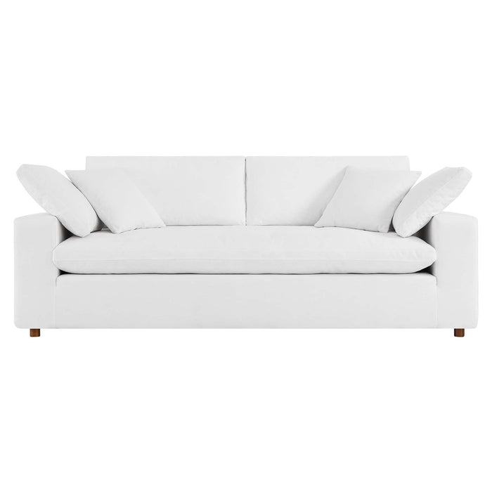 Modway Commix Upholstered Modern 3-Seat Fabric Sofa