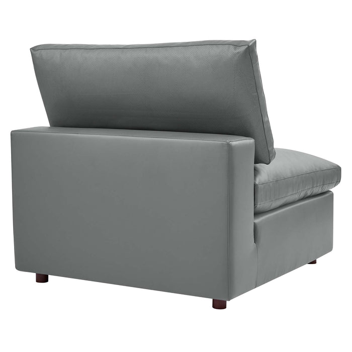 Modway Commix Vegan Leather 3-Seater Sofa