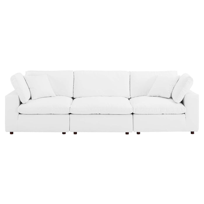 Modway Commix Vegan Leather 3-Seater Sofa