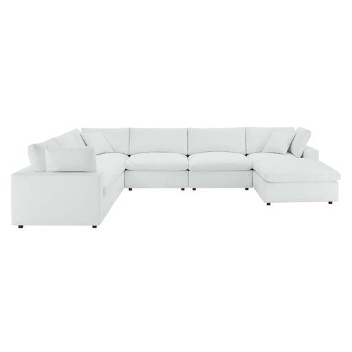 Modway Commix Vegan Leather 7-Piece Sectional Sofa