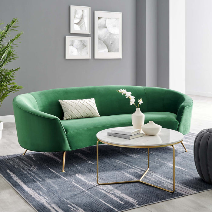 Modway Marchesa Upholstered Modern Velvet Sofa