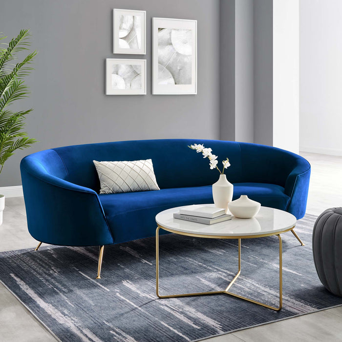 Modway Marchesa Upholstered Modern Velvet Sofa