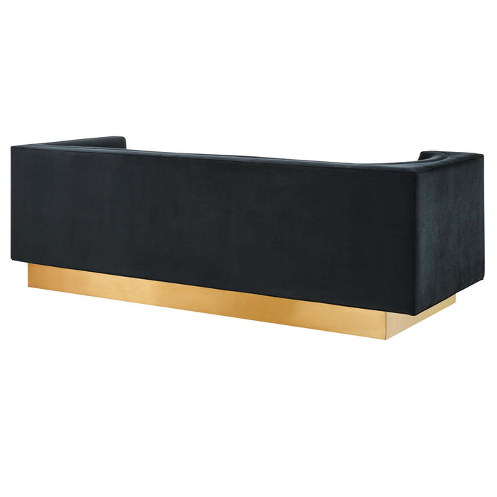 Modway Eminence Upholstered Modern Velvet Sofa