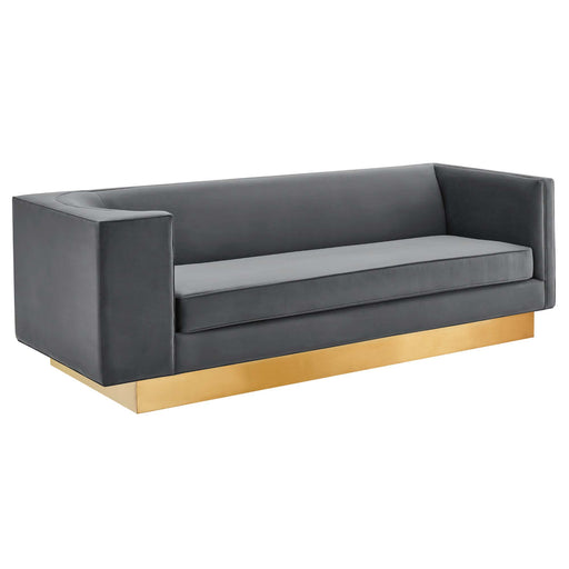 Modway Eminence Upholstered Modern Velvet Sofa