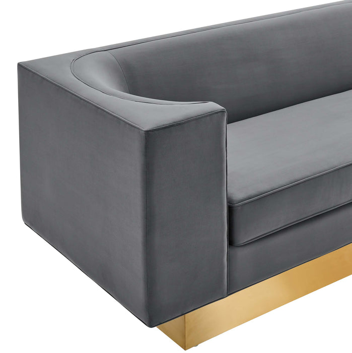 Modway Eminence Upholstered Modern Velvet Sofa