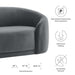 Modway Contessa Mid-Century Modern Velvet Sofa