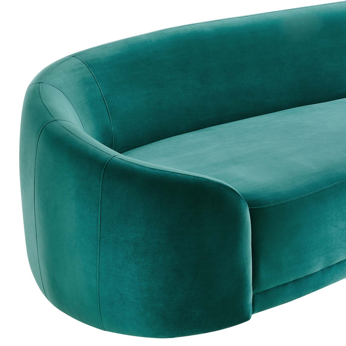 Modway Contessa Mid-Century Modern Velvet Sofa