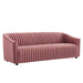 Modway Announce Modern Velvet Channel Tufted Sofa