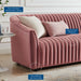 Modway Announce Modern Velvet Channel Tufted Sofa