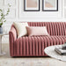 Modway Announce Modern Velvet Channel Tufted Sofa