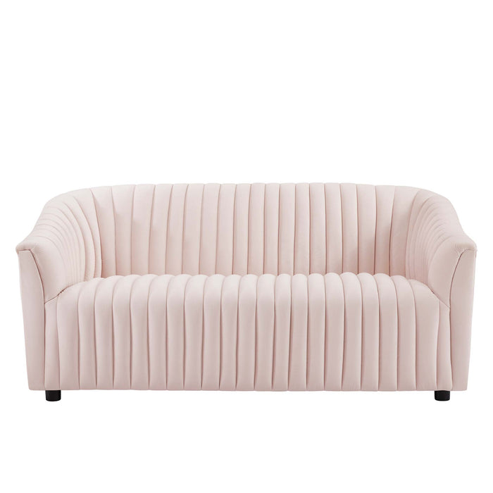 Modway Announce Velvet Channel Tufted Loveseat